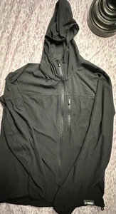 Adidas Terrex Jacke Damen schwarz leicht Kapuze Reißverschluss Large - Bild 1 von 4