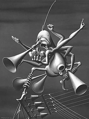 Boris Artzybasheff Electrical Impulse : Archival Quality Giclée Art Print - Image 1 of 2