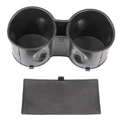 Front Floor Console Cup Holder Insert with Mat For 15-2020 Chevrolet Tahoe GMC F Foto 1 de 4