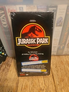Jurassic Park by Steven Spielberg New Sealed W  Original Stickers VHS, 1993 - Picture 1 of 3