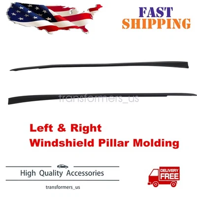 NEW For Ford Focus 2012-2018 Driver & Passenger side Windshield Pillar Molding - Image 1 of 4