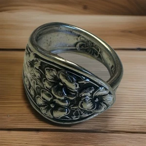 Löffel Ring Vintage Silberbesteck Schmuck Band Recycling Schmuck Erbstück Ring 8,75 - Bild 1 von 5