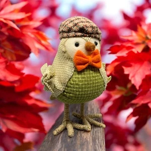 2016 Target Spritz Featherly Friends Fall Thanksgiving Bird Tweed Hat Orange Tie - Picture 1 of 8
