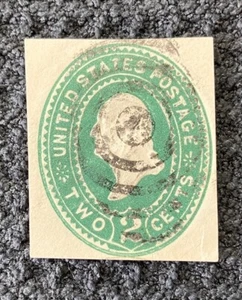 2-Cent Stempel ""wie abgebildet"" storniert & mit/Scharnierschild - Bild 1 von 4