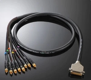 DB25 to RCA 8-Ch HI-FI Audio Canare Snake Cable MR202-8AT DTP-805 upgrade RH - Picture 1 of 8