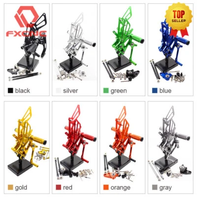 Conjuntos traseros delanteros CNC estriberas estriberas para Honda CBR600RR 2003 2004 2005 2006 GP Foto 1 de 4