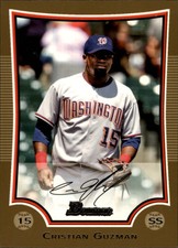 2009 (NATIONALS) Bowman Gold #33 Cristian Guzman
