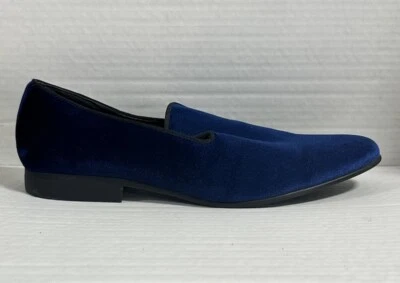 Zapatillas para hombre talla 10,5 terciopelo Madden azul marino ropa de salón cómoda Foto 1 de 4