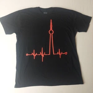 Men's T-Shirt Graphic Music Heart Beat Short Sleeve Crew Neck XL Graphics - Imagen 1 de 5