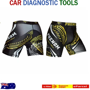 Phenom Mens Compression Shorts Yellow Sublimated Sports Briefs gym Base layer - Picture 1 of 4