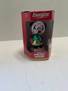 Disney Energizer Mickey Mouse Christmas Ornament European Style Blown Glass 2000 - Picture 1 of 5