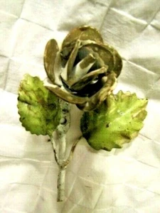 Vintage Italian Made Metal Decorative Wall Flower - Picture 1 of 4