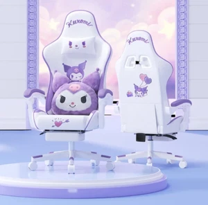 SANRIO Hello Kitty KUROMI Gaming Chair HOME CUSHION ANIME COMPUTER ERGONOMICS OE - Picture 1 of 4