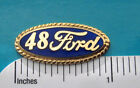 1948  FORD  oval  - hat pin, tie tac, lapel pin  