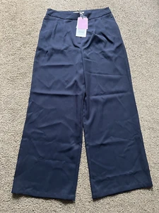 Naf Naf Damen Hose weites Bein, marine, UK 10 - Bild 1 von 5