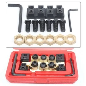 For Milling Machine Work Table Eccentric 5/8" Or 16MM T-Slot Clamping 18pcs Kit - Picture 1 of 4