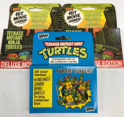 1990 Topps Teenage Mutant Ninja Turtles Movie Card Set+ Cartoon Card Set-132+66 - Image 1 of 4