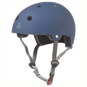 Triple 8 Brainsaver EPS Casco Skateboard/BMX Gomma Blu - Foto 1 di 1