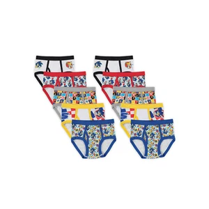 Sonic the Hedgehog 10 PC Briefs Underwear Boy Size 6 8 - Picture 1 of 1