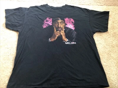 TUPAC SHAKUR 2PAC "Poetic Justice" 2XL T-Shirt HIP HOP Black - Image 1 of 3