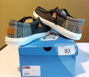 NUEVO Zapatos sin cordones cómodos para hombre talla 8 Hey Dude Wally Funk Batik - Imagen 1 de 9
