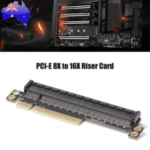 PCI-E 8X to PCI-E 16X Adapter PCI Express 8X 16X Expansion Card for Motherboard - Afbeelding 1 van 8