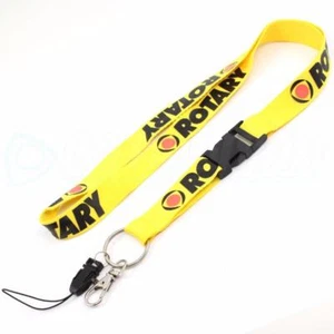 ROTARY LANYARD - YELLOW / black RX7 RX8 ROTARY POWER 12A 13B 20B TURBO FB FC FD - Picture 1 of 2