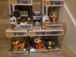 Funko Disney Matterhorn 5 Figure Lot Mickey Donald Bobsled Casey Jr Circus Train - Picture 1 of 4