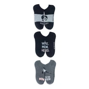 The Incredibles Mother's Day Women's No Show Socks, 3-Pack - Picture 1 of 4