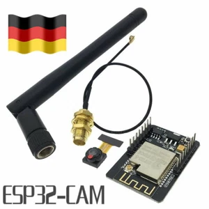 ESP32-CAM mit OV2640 Kamera Modul und Antenne | ESP-WROOM-32 Dev Board WiFi WLAN - Bild 1 von 4