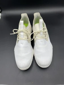 Women 11.5 PUMA IGNITE Triple White Athletic Sneaker Golf Shoe Casual - Picture 1 of 5