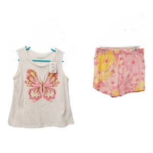 The Children's Place Short Set-4T-Toddler Girls Butterfly-Tank - Picture 1 of 3