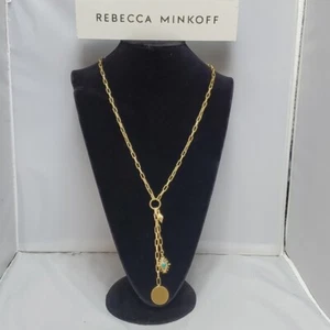 Rebecca Minkoff Navajo Y-Neck Necklace (Gold) retail $48 - Picture 1 of 6