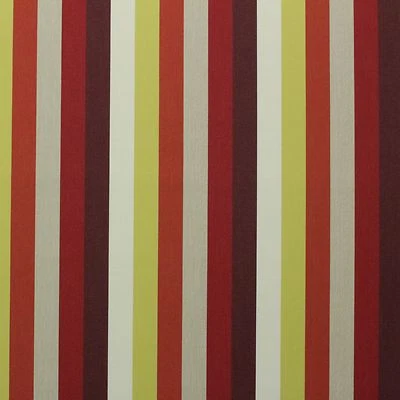 OUTDURA MUSE CALIENTE ROJO LONA RAYAS EXTERIOR INTERIOR TELA POR YARDA 55"W Foto 1 de 4