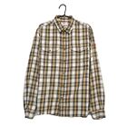 FjallRaven Sarek Flannel Men’s Check Plaid Long Sleeve Wool Cotton Shirt Size L