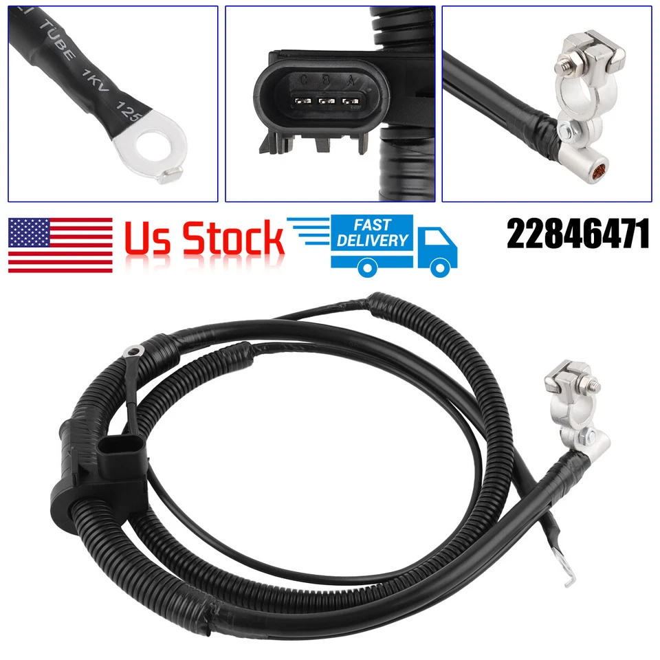Negative Battery Cable For 2006-2014  GMC Sierra Yukon Silverado Tahoe Escalade Foto 1 de 4
