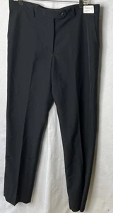 Superior Uniform Group Women's Size 14 Black Straight Leg Unhemmed Uniform Pants - Picture 1 of 6