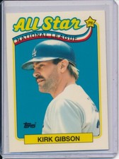KIRK GIBSON 1989 TOPPS TIFFANY ALL STAR #396