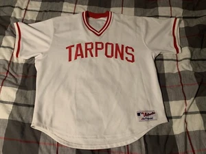 Majestic Tampa Bay Devil Rays Turn Back The Clock Jersey Tarpons (No Size Tag) - Picture 1 of 9