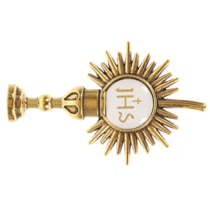 Spilla Croce Spilla Gioielli Cristiani Accessorio Prima Comunione Cravatta Decorazioni - Foto 1 di 12