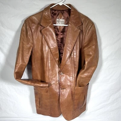 De colección - Moda de cuero Remy - Talla 44 suave para hombre - Chaqueta de cuero Foto 1 de 4