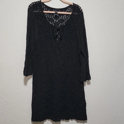 a.n.a. Women's 2X Scalloped Hem Swimsuit Cover Up - Image 1 of 4