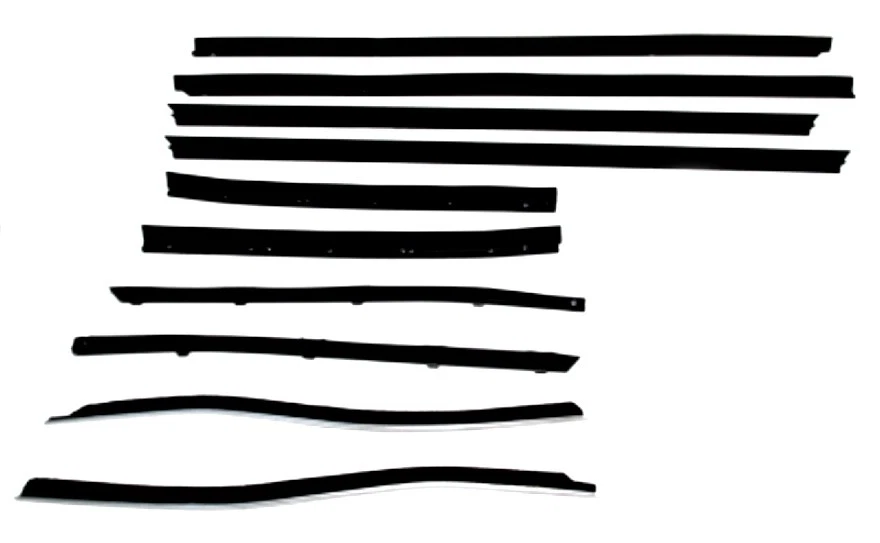 1971 年凯迪拉克 El Dorado 可调式正品 10 件毛毡套件,CC139A — 第 1/1 张图片