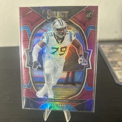 2022 Panini Select Concourse Maroon Prizm /149 Ikem Ekwonu #34 Rookie RC - Image 1 of 2