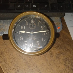 Keyless Clock Co. Autouhr Messing Vintage #237 Pat 1912 - Bild 1 von 3