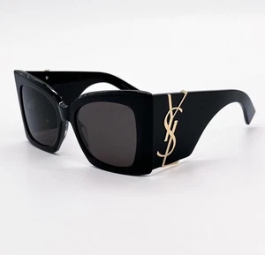 NEW YSL Blaze SL M119 Black Gold 54mm Sunglasses Authentic Designer Oversized - Picture 1 of 10