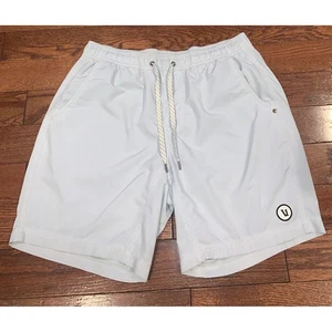 Vuori Mens Banks Shorts Light Blue Drawstring Casual Athletic Activewear - Picture 1 of 9