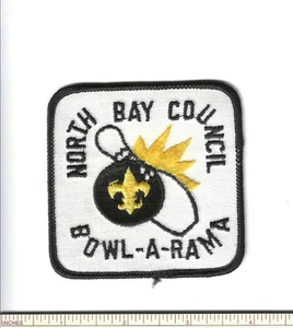 SCOUT BSA NORTH BAY COUNCIL BOWL-A-RAMA MERGED PATCH BOWLING EVENT MA BADGE !!!! - Picture 1 of 1