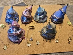 Bradford Thomas Kincaid Christmas Ornaments Bells Heirloom 6PC NEEDS REPAIRED - Picture 1 of 15