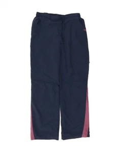 REEBOK Womens Tracksuit Trousers UK 14 Medium Navy Blue Colourblock CY36 - Picture 1 of 4